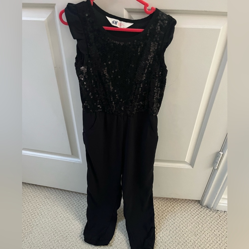 Black kids sequinned jumpsuit from H&M